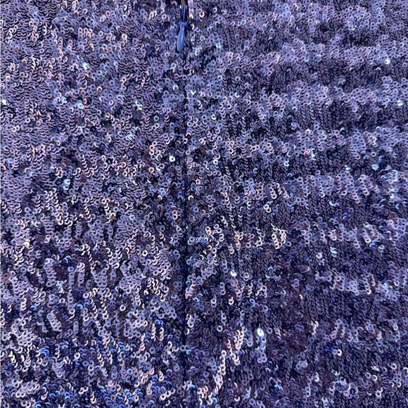 Shoshanna Sparkling Blue Long Sleeve Dress - Picture 5 of 8
